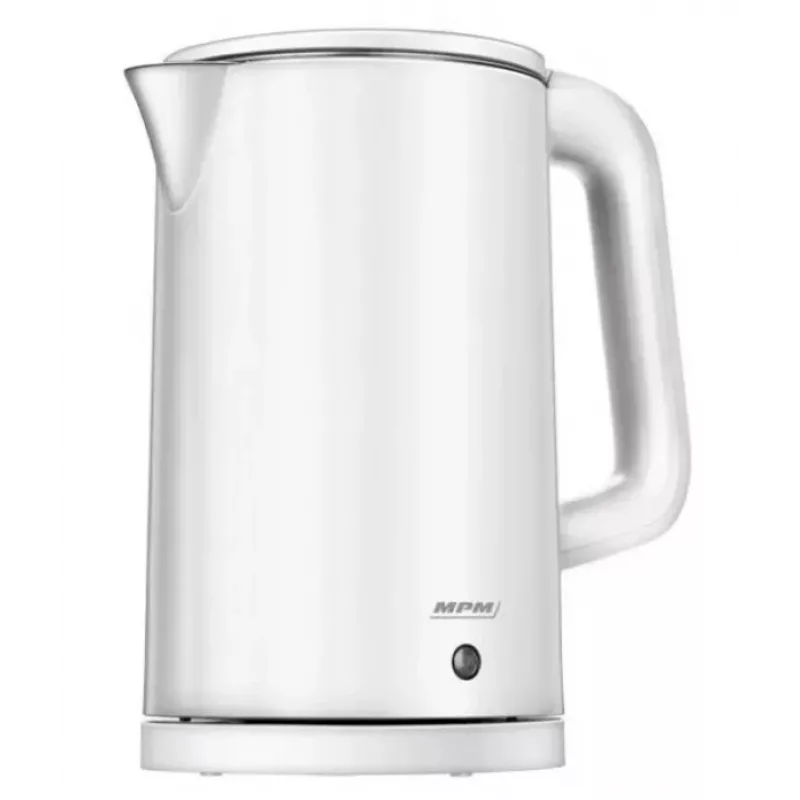 Electric kettle MPM 1.7 L 2200 W stainless steel housing, buttons, adjustable thermostat, safety lock