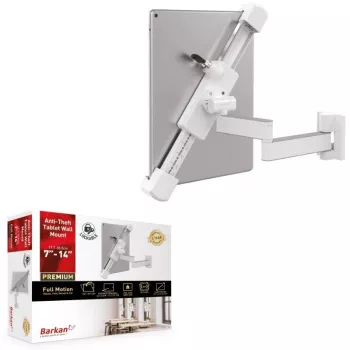 Tablet holder TECHLY T72VL swivel wall mount for 7–14 inch tablets with lock