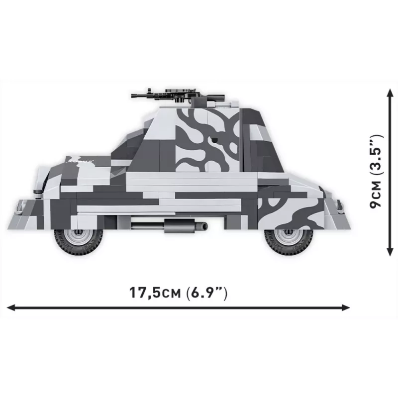 COBI 3114 Historical Collection Improvised Armoured Car Kubus, Warsaw Uprising, 302 Pieces