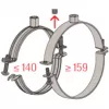 Pipe clamp set FISCHER FGRS 20-24 with dowels, 10 pieces
