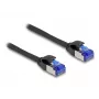 Network Cable DeLOCK RJ45 Cat.6A S/FTP Slim 1m Black
