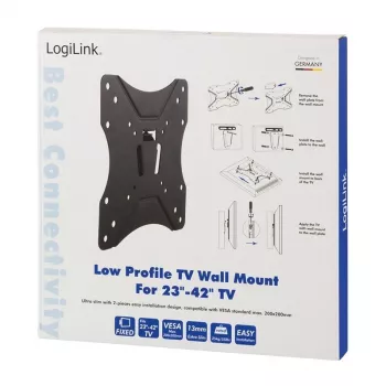 TV mount LogiLink BP0004 106.7 cm (42 inch) Black