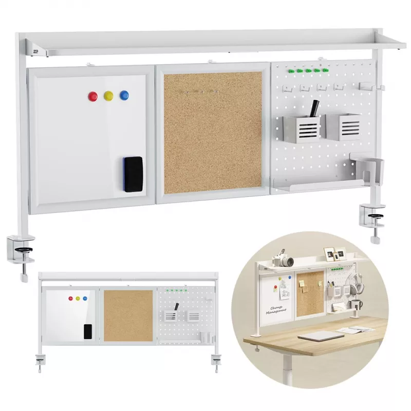 Desk divider Ergo Office ER-300 W, width 1250 mm, max load 10 kg