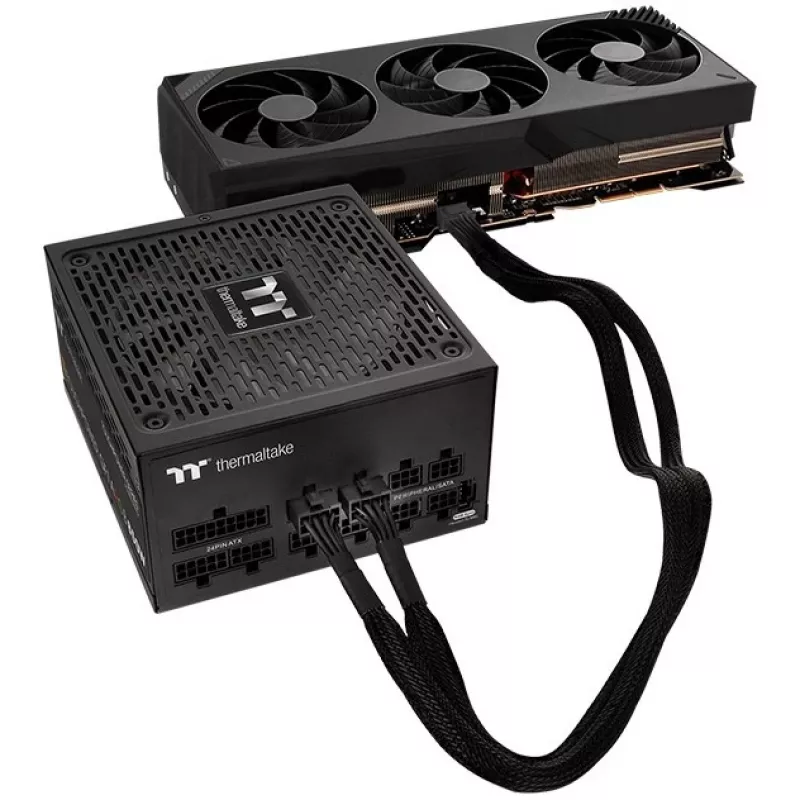 Cable splitter Thermaltake AC-063-CN1NAN-A1 Black Male/Male 600mm