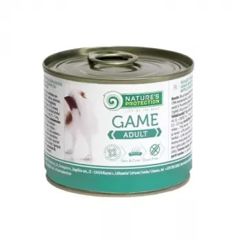 Wet dog food nature’s protection Adult Game 200 g pouch — venison, chicken-free, for adult dogs, 200 g