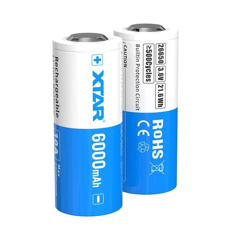 Battery 26650 3,6V Li-ion 6000 mAh