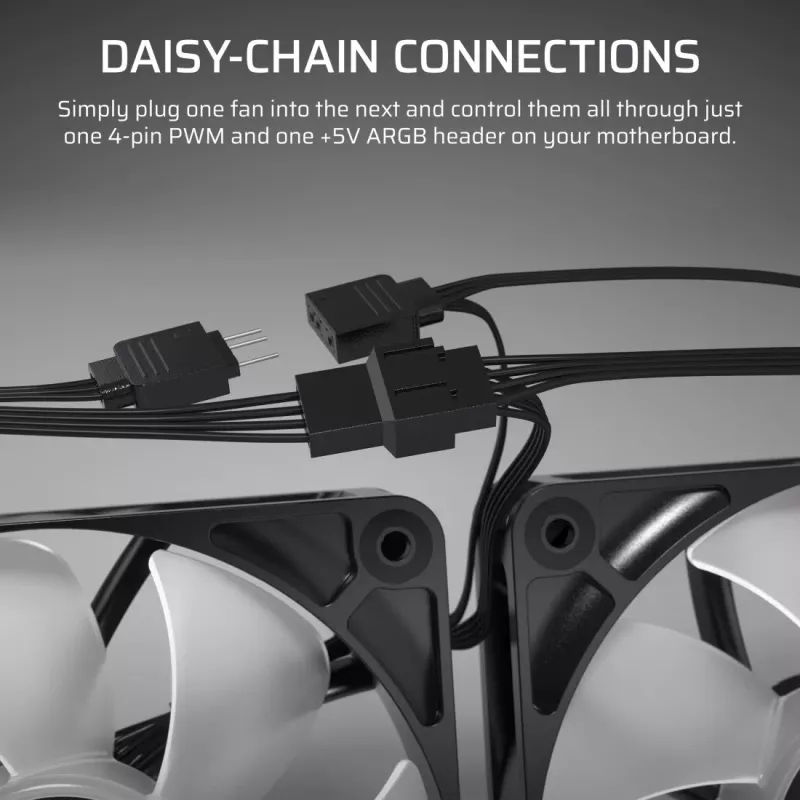 Fan Corsair RS140 ARGB 14 cm Black 330-1700 RPM