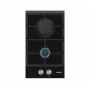 Built-in gas hob SIMFER H3.201.TGRSP, 2 burners, glass surface, rotary knobs, black