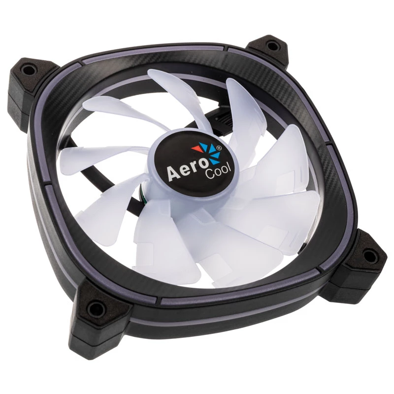 AEROCOOL 120mm Astro 12F ARGB LED Case Fan — 120mm, ARGB lighting, 3-pin power
