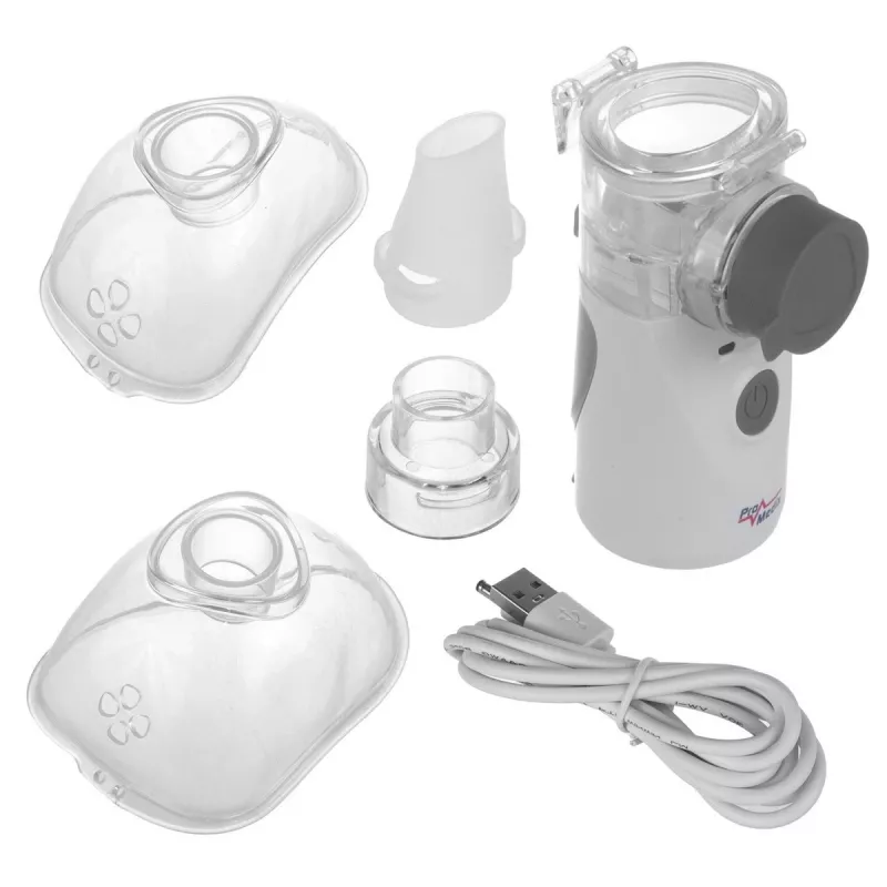 Portable mesh inhaler ProMedix PR-835 USB nebulizer, battery-powered portable nebulizer