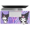 Mouse pad Kids Euroswan 80x30 cm Hello Kitty Kuromi, large rectangular gaming/desk mat