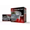 Air cooler Gembird CPU-HURACAN-X40 — 90 mm fan, 800–1600 RPM, LGA 775 support, transparent