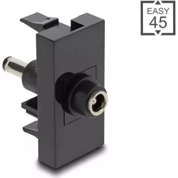 DeLOCK Easy 45 socket-outlet Black Female Male Straight