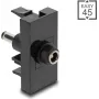 DeLOCK Easy 45 socket-outlet Black Female Male Straight