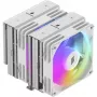 CPU cooler Silentware Titan RGB White, dual-tower air cooler, 265W TDP, 2×120mm PWM ARGB fans