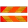 Reflective warning sign panel IWH 97609, rectangular 565×130 mm, compliant with ECE 70.01
