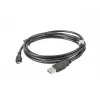 USB 2.0 cable LANBERG CA-USBM-10CC-0018-BK, Micro-USB B to USB A, 1.8 m, black