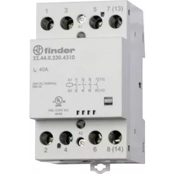 Finder Installation Contactor 22.44.0.024.4310 4 Normally Open Contact (30/110/220 V) 40/4/1,2 A (22.44.0.024.4310)