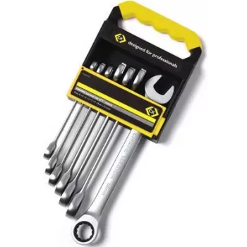 Ring spanner set c.k tools T4344M7ST — 7-piece 8–19 mm