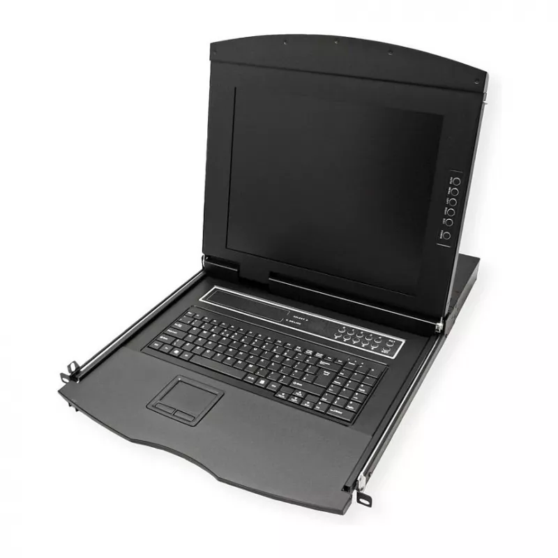Rack console VALUE 26.99.0162 — 17 inch (43.2 cm) 1280x1024 1U, USB keyboard/mouse, Black