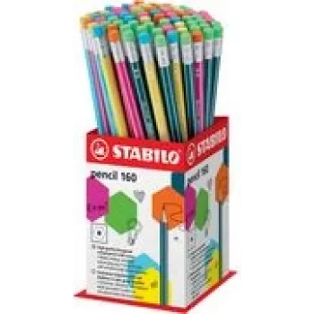Pencil display stand Stabilo 2160/72-1HB — carton, multicolour, 90×90×200 mm