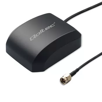 GPS/GLONASS antenna QOLTEC model 57055 with magnetic base, 28 dB gain