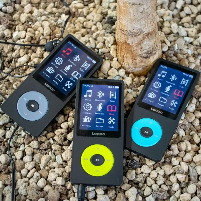 MP3 player Lenco Xemio-860GN 8 GB Black Lime LCD 18h playback