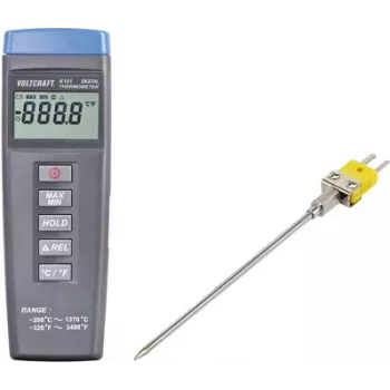 VOLTCRAFT K101 + TP 203 temperature measuring instrument -200 to +1370 °C Probe Type K