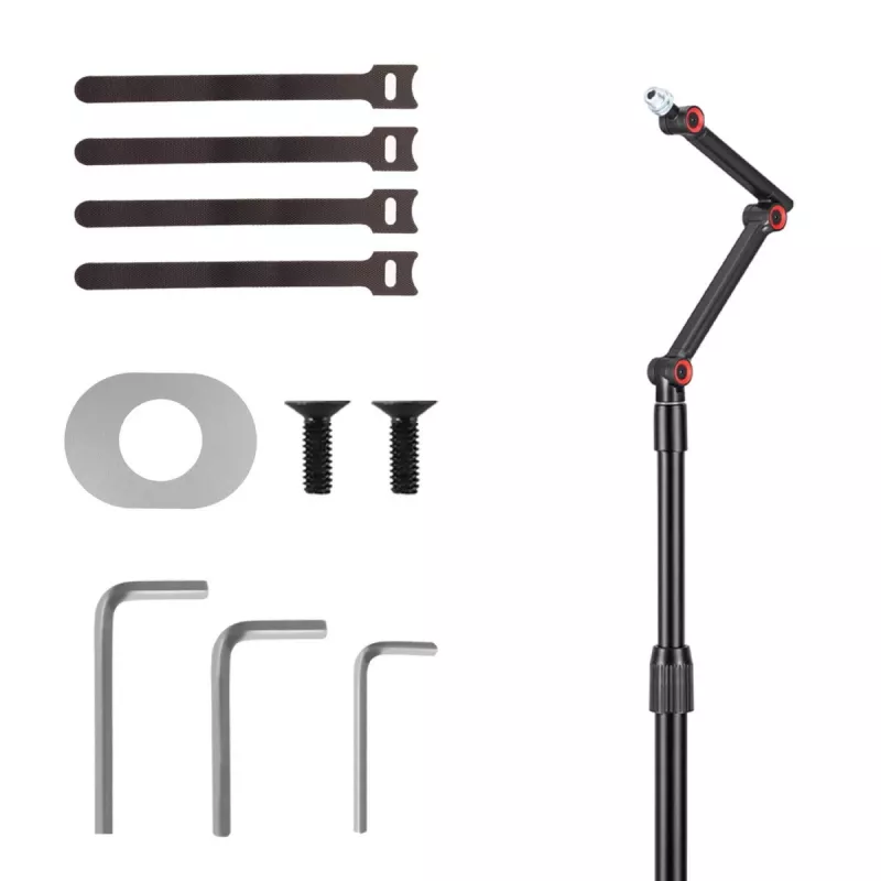 Microphone stand MACLEAN MC-337 height adjustable 626–1694 mm, load capacity 1 kg