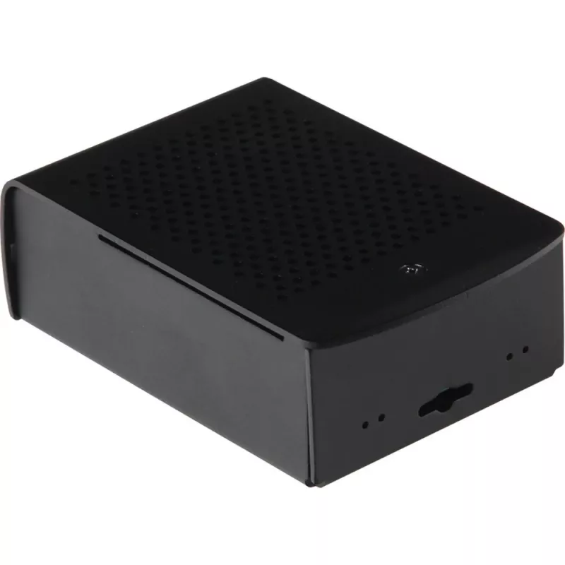JOY-IT RPI CASE ALU06 - Enclosure for Raspberry Pi 4, Alu, black (RB-ALUCASEP4+06)
