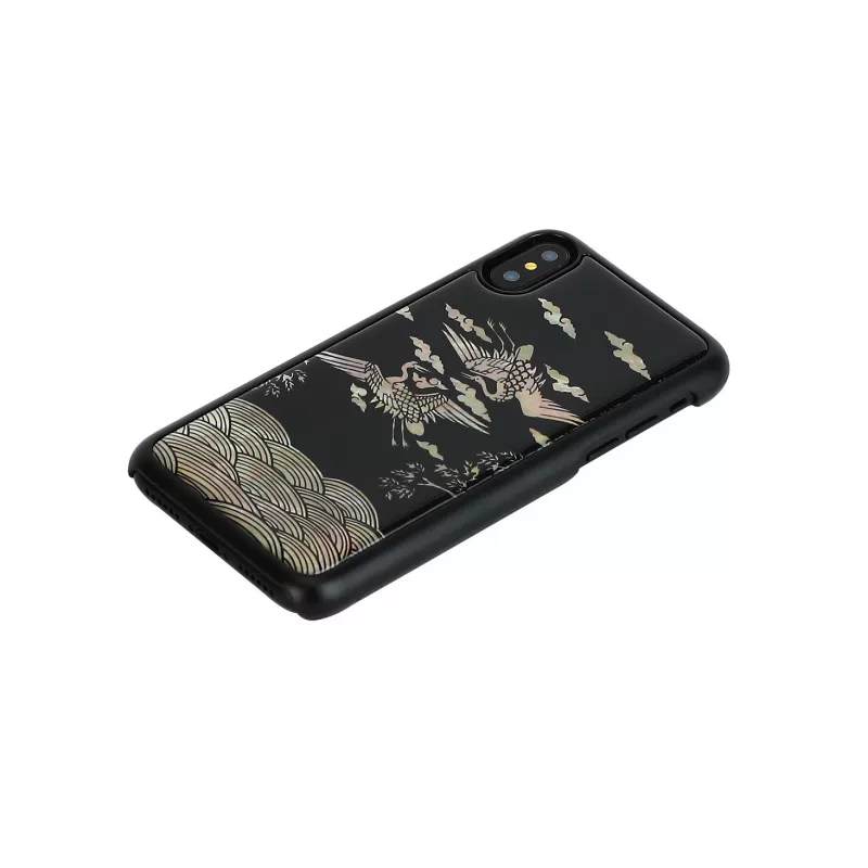 Smartphone case iKins for iPhone XS / XS Max — Crane Black protective shell