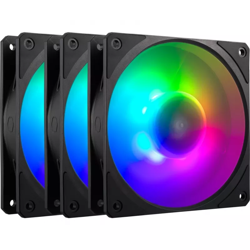 Set of 3 COOLER MASTER FANS Mobius 120P ARGB fans