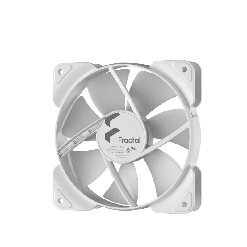 Fractal Design Aspect 12 RGB PWM 120mm Case Fan - White