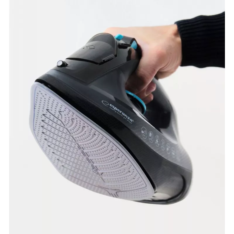 Esperanza EHI010 Steam iron Ceramic soleplate Grey, Black 2600 W