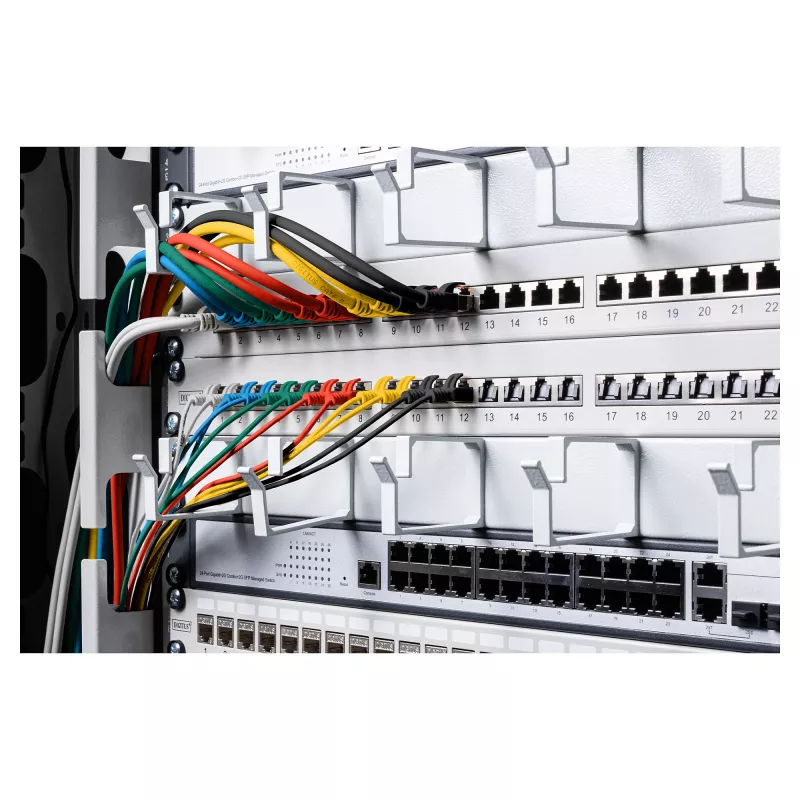 Network patch cable DIGITUS CAT 6 U-UTP Slim 0.5 m gray, pack of 10