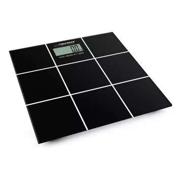 Personal bathroom scale Esperanza EBS004 - electronic, 180 kg, black glass