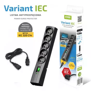 Power strip EVER Variant 5 sockets 1.5 m cable