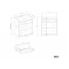 HOUSTON Chest of Drawers White