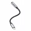 Audio adapter Vention Lightning to 3.5 mm BMBHA, Lightning to 3.5mm wired adapter with 0.1 m cable, grey