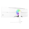 Curved monitor Arozzi Nova 49 inch (124.5 cm) Dual QHD 5120×1440 LED VA, 32:9, 4 ms, USB hub, speakers, white