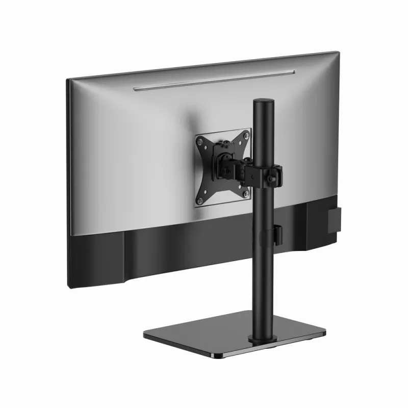 Monitor desk stand GEMBIRD MS-D1ST-03 full motion for 17–32 inch screens, steel, black, VESA 75x75–100x100, 9 kg