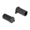 DeLOCK socket safety cover 64244 Black 10 pcs Thermoplastic elastomers
