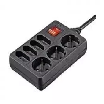 Hama 00108868 power extension 1.4 m 7 AC outlet(s) Indoor Black