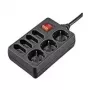 Hama 00108868 power extension 1.4 m 7 AC outlet(s) Indoor Black