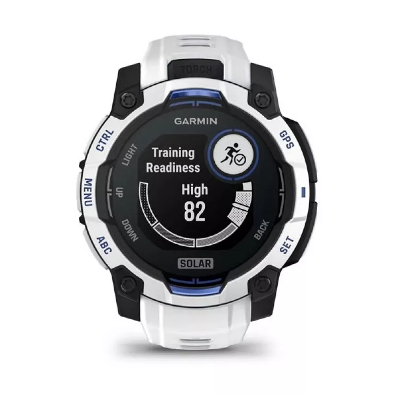 Smartwatch GARMIN Instinct 2 45 mm, MIP 0.9 inch (176×176), GPS, Solar, Silicone band Blue/White