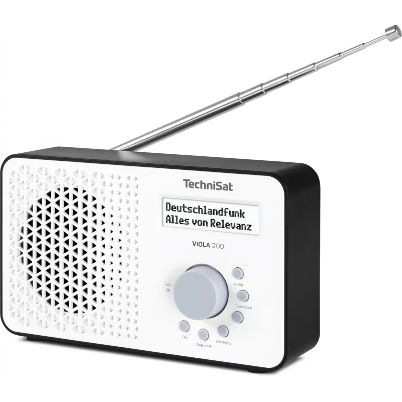 TV receiver TECHNISAT VIOLA 200 white/black HD DVB‑S2