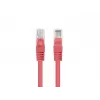 Networking cable LANBERG PCF6-20CC-0025-R Cat6 U/UTP RJ-45 to RJ-45 0.25 m Red, CCA, 250 MHz