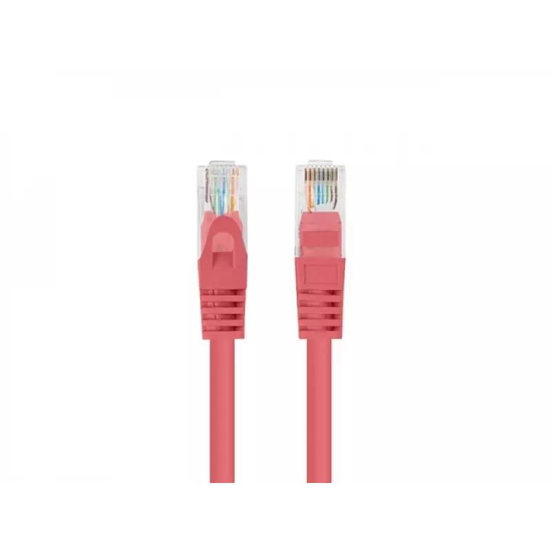 Networking cable LANBERG PCF6-20CC-0025-R Cat6 U/UTP RJ-45 to RJ-45 0.25 m Red, CCA, 250 MHz