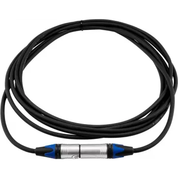 PSSO XLR cable 3-pin, 5 m, black, Neutrik-compatible connectors
