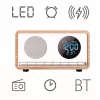 MANTA RDI912W Rimini clock radio, Bluetooth and wireless charging, white